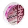 Плетенка № ONE CONTACT X4-150 PINK 0,128мм (0,6PE, розовая, тест 2.9кг, 150м)