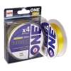 Плетенка № ONE SUPERIOR X4-100 YELLOW 0,06мм (желтая, тест 2.27кг, 100м)