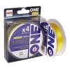 Плетенка № ONE SUPERIOR X4-100 YELLOW 0,14мм (желтая, тест 5.44кг, 100м)