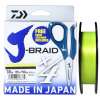 Набор:Леска плетеная и ножницы DAIWA J-BRAID X4E-W/SC Yellow 0,17мм 135м (желтый)